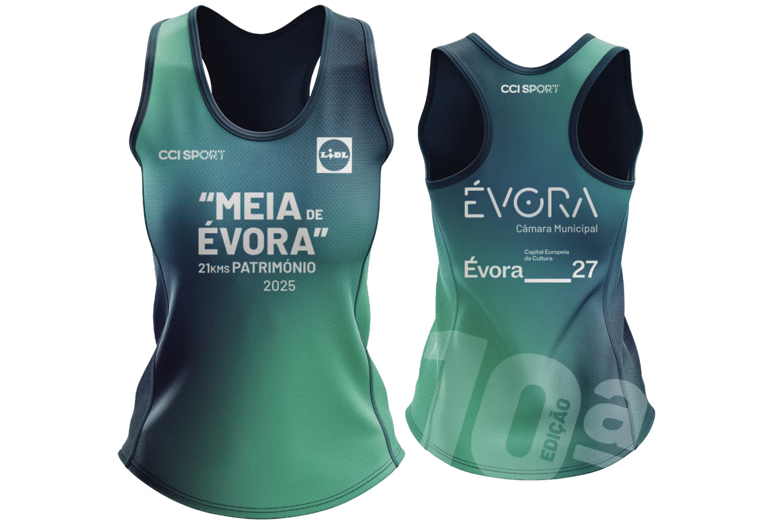 T-shirt técnica manga cava Meia de Évora - Meia Maratona